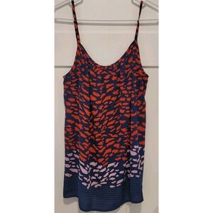 CABI Blouse Cami Tank Top L Red Blue Pink Flowy Summer Y2k Beach Preppy Babydoll